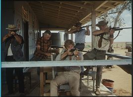 Donald Pleasence, Gary Bond, Tex Foote, Jack Thompson, and Peter Whittle in Wake in Fright (1971)
