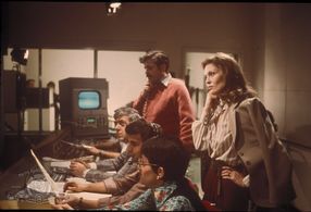 Faye Dunaway, Bill Burrows, and Jordan Charney in Network (1976)