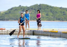 Catherine Bell, Karen Pang, and Samantha MacGillivray in A Summer to Remember (2018)