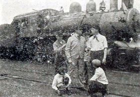 James Gordon, Herbert Prior, and Edna May Weick in The Switchman's Tower (1911)