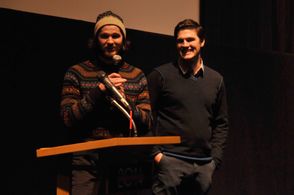 Chapman Way and Maclain Way at an event for The Battered Bastards of Baseball (2014)