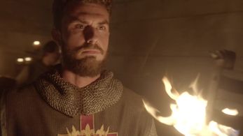 Chris Reginald Taylor on set Reign.