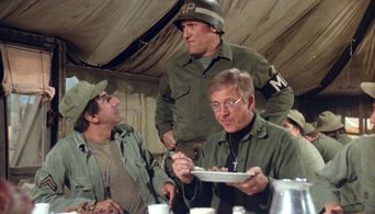 William Christopher, Jamie Farr, and Art LaFleur in M*A*S*H (1972)