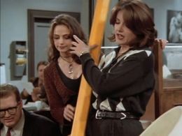 Drew Carey, Christa Miller, and Katy Selverstone in The Drew Carey Show (1995)