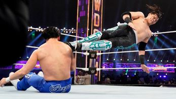 Humberto Garza Solano and Humberto Carrillo in WWE Super Show-Down (2020)