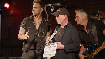 Singer Toby Rand, Director Benjamin Pollack, Musician Garry Beers (INXS)