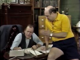 Bill Kirchenbauer and Kenneth Tigar in Just the Ten of Us (1987)