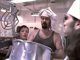 Still of Steven Dean Davis (as The Mad Chef) in HBO's 'STOMP OUT LOUD'