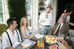 On the set of Crash Blossom