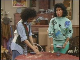 Sabrina Le Beauf and Phylicia Rashad in The Cosby Show (1984)