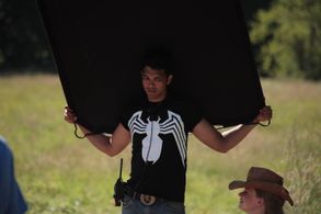 On the set of The Dark Horse - 2005