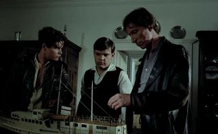 Pierre Blaise, Gaëtan Bloom, and Stéphane Bouy in Lacombe, Lucien (1974)