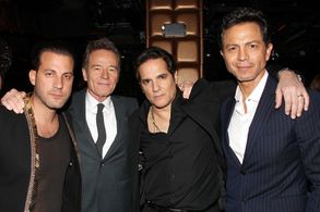Benjamin Bratt, Bryan Cranston, Yul Vazquez, and Brad Furman at an event for The Infiltrator (2016)