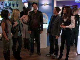 Christopher Moynihan, Sophie Winkleman, David Walton, Smith Cho, and Collette Wolfe in 100 Questions (2010)