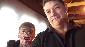 On the set of upcoming horror short - Ice Cold Evil