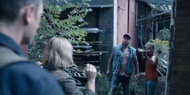 Alba August, Mikkel Boe Følsgaard, Lars Torpp Thomsen, and Christine Sønderris in The Rain: The Truth Hurts (2019)