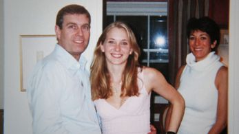 Prince Andrew, Ghislaine Maxwell, and Virginia Roberts Giuffre in Ghislaine: Partner in Crime (2022)