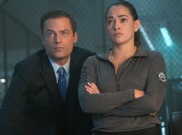 Justin Kirk and Natalie Martinez in APB (2017)