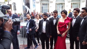 At Cannes, for the world premiere of 