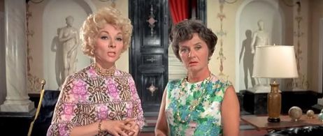 Claude Gensac and Nicole Vervil in The Gendarme Takes Off (1970)