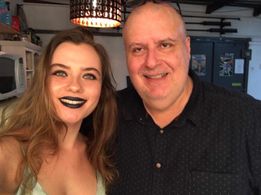 Bonnie with director Alex Proyas