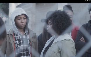 On set of Myseducation as Niecy