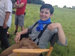 On the set of The Magnificent Seven.