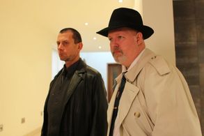 Here we see Steve McTigue with Joerg Stadler...He's worked with Tom Hanks in Saving Private Ryan, Brad Pitt in Spy Game,