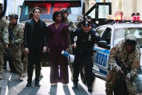 Aunjanue Ellis-Taylor, Derek Klena, and Benjamin Jones in Quantico (2015)