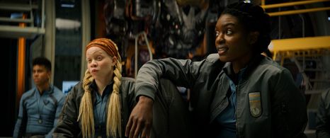 Adia Smith-Eriksson and Ashley J. Hicks in Atlas