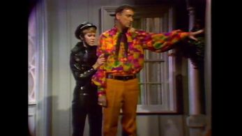 Judy Carne and Dick Martin in Rowan & Martin's Laugh-In (1967)