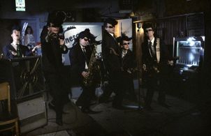 Sakke Järvenpää, Heikki Keskinen, Puka Oinonen, Mauri Sumén, Mato Valtonen, and Pekka Virtanen in Leningrad Cowboys Go A