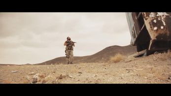 Still of Jerry G. Angelo from the movie AMERICAN WARFIGHTER (2018) during one of his character's many PTSD 