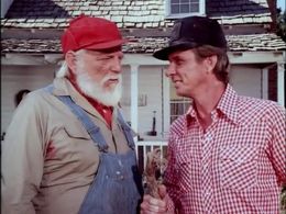 Denver Pyle and Mel Tillis in The Dukes of Hazzard (1979)
