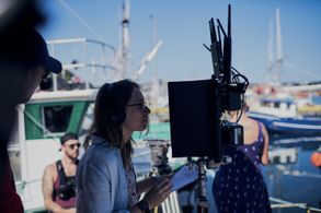 On the set of Little Dog season 2