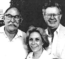 June Foray, Bill Scott, and Jay Ward in The Bullwinkle Show (1959)