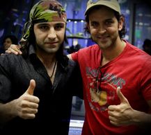 Sameer Ali Khan with Hirith Roshan on the set of #Krissh 3