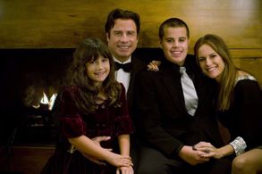 John Travolta, Kelly Preston, Ella Bleu Travolta, and Jett Travolta
