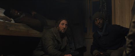 Still of Josiah Cross, Adam Silver and Ncuti Gatwa in Masters of the Air and Part Nine