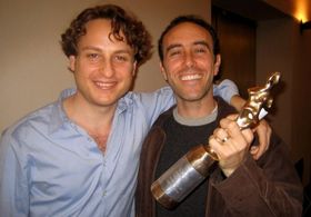 Gregg Brown, Jason Holzman with the Avignon/New York Film Festival 