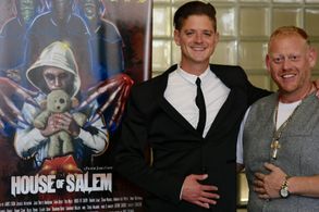 Robert Lowe and Tony Fadil at an event for House of Salem (2016)