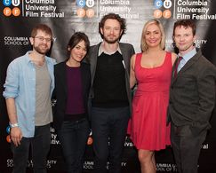 Tom Vickers, Holly Horner, Laura Hooper, Andrew Fallaize. Best Teleplay Pilot Award to Andrew Duncan Visser (Centre) CUF