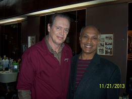 On the set of Adam Sandlers The Cobbler with Steve Buscemi.