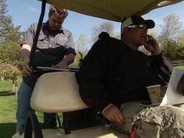 Paul Teutul Jr. and Jason Pohl in American Chopper: The Series (2003)