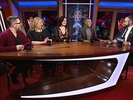 Gretchen J. Berg, Wilson Cruz, Aaron Harberts, Mary Chieffo, and Matt Mira in After Trek (2017)