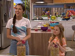 Olivia Rodrigo and Caitlin Reagan in Bizaardvark (2016)