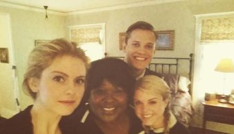 Ellia English, Rose McIver, Wyatt Nash, and Bailey De Young in The Dollanganger Saga (2014)