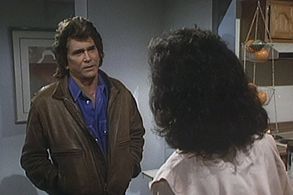 Michael Landon and Robin Strasser in Highway to Heaven (1984)