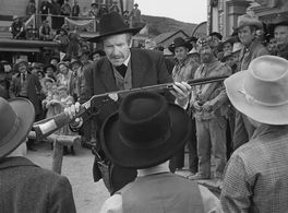 James Stewart, Will Geer, Timmy Hawkins, Bill McKenzie, Jennings Miles, Millard Mitchell, Larry Olsen, and Norman Kent i