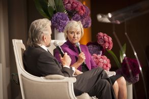 Michael Douglas and Tina Brown